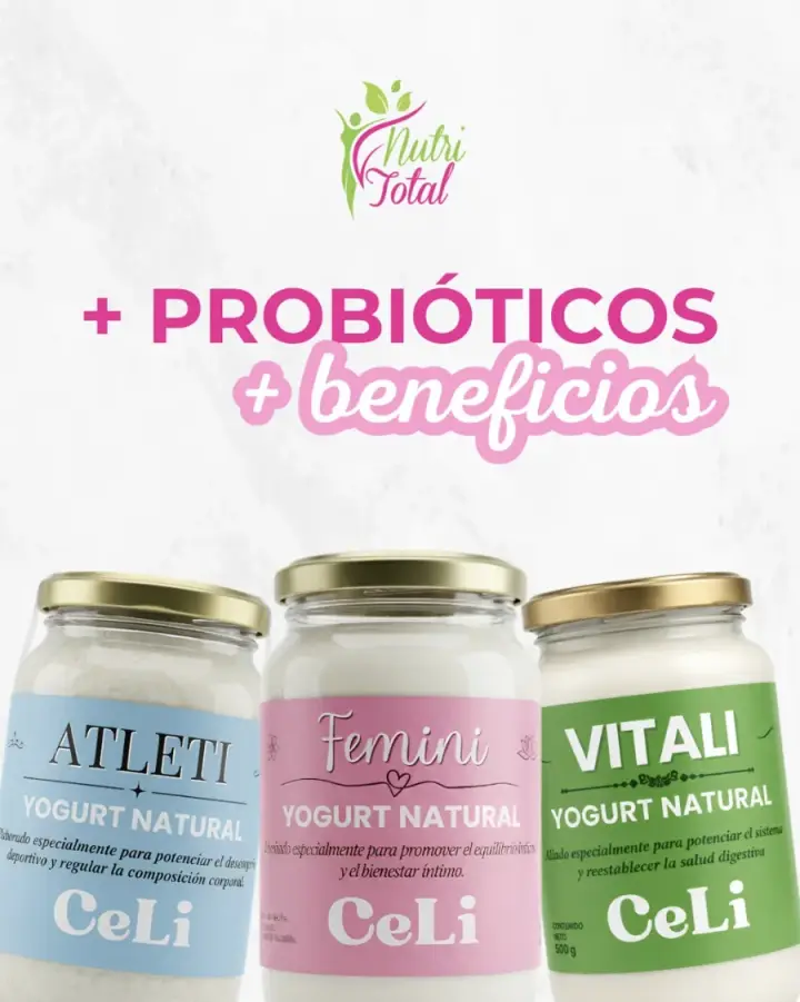 Yogures probióticos Línea Celi