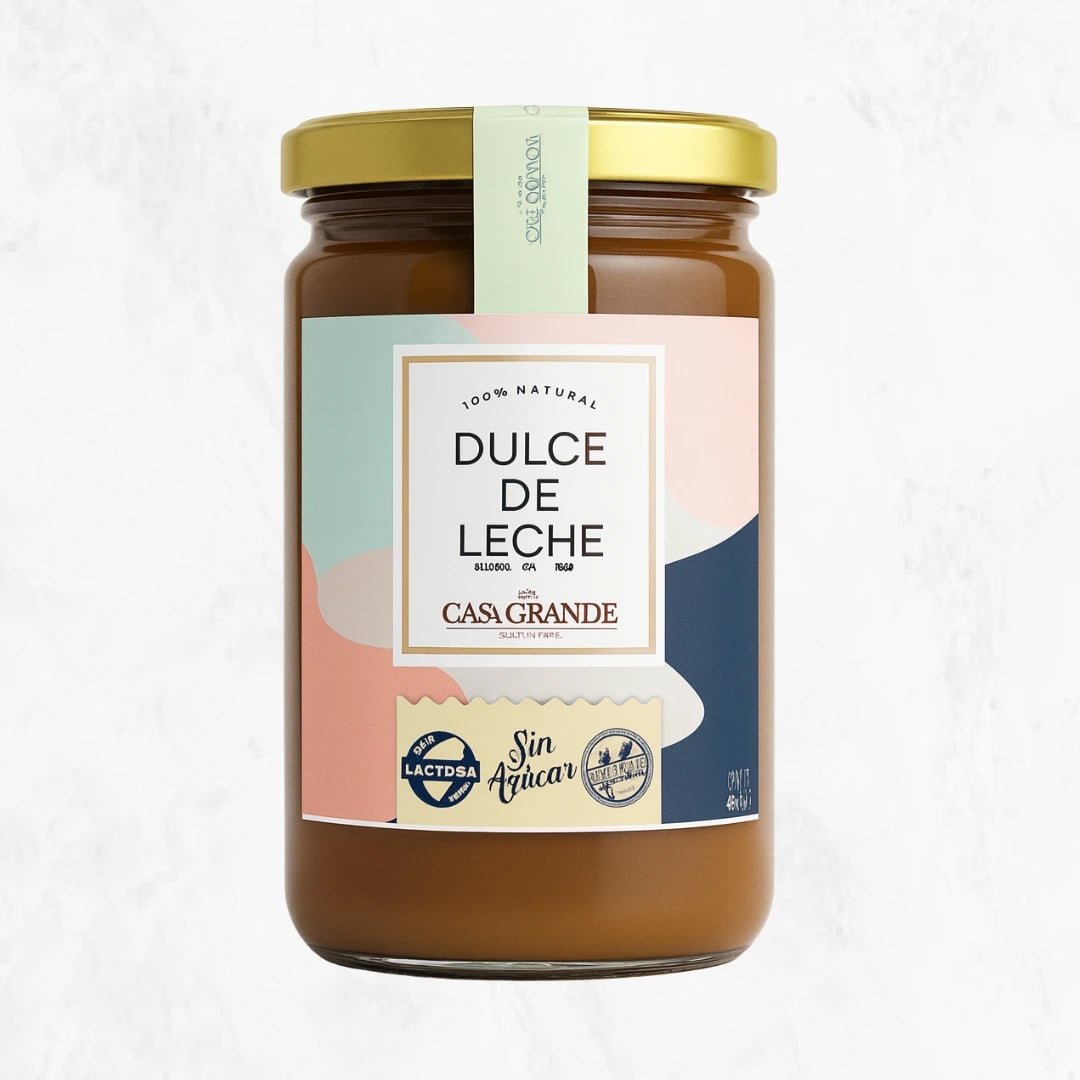 Dulce de leche sin gluten, sin lactosa y sin azúcar Casa Grande